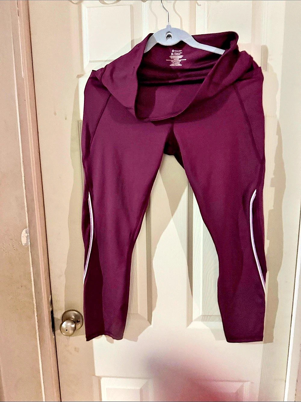 Member's Mark Work It Out Legging Purple XL Athletic Leggings Like New